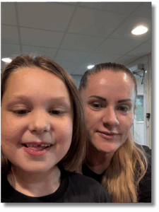 Confident karate student